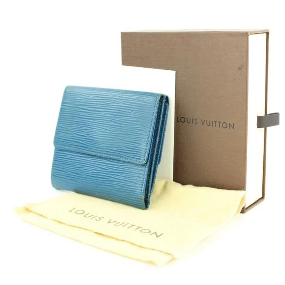 Louis Vuitton Blue Epi Leather Elise Compact